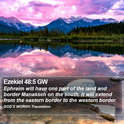 Ezekiel 48:5 GW Bible Verse Image