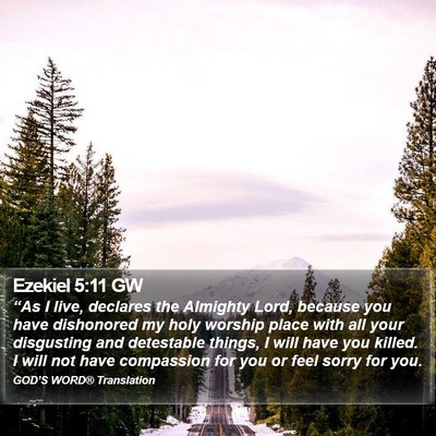 Ezekiel 5:11 GW Bible Verse Image