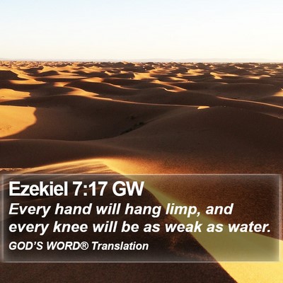 Ezekiel 7:17 GW Bible Verse Image