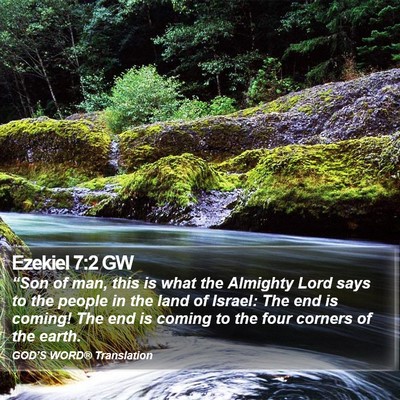 Ezekiel 7:2 GW Bible Verse Image