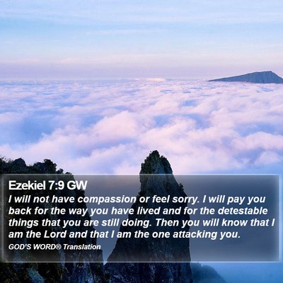 Ezekiel 7:9 GW Bible Verse Image