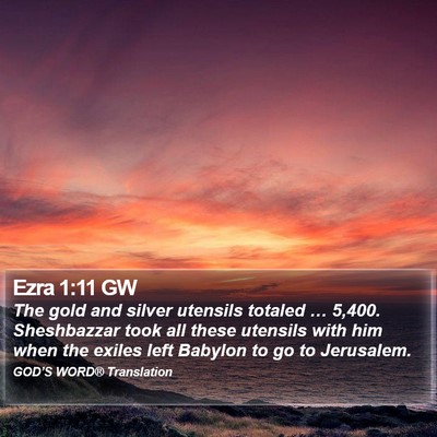 Ezra 1:11 GW Bible Verse Image