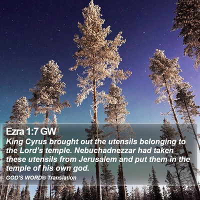 Ezra 1:7 GW Bible Verse Image