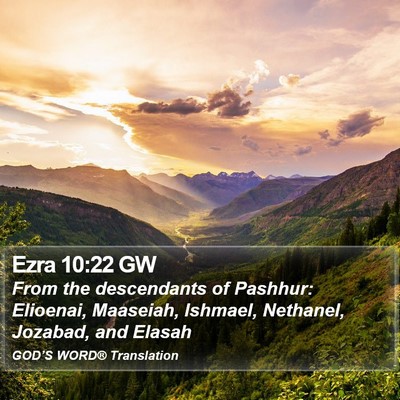 Ezra 10:22 GW Bible Verse Image