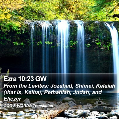 Ezra 10:23 GW Bible Verse Image