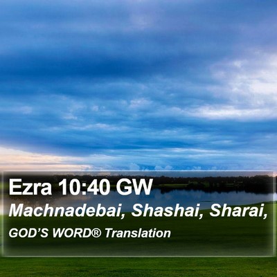Ezra 10:40 GW Bible Verse Image