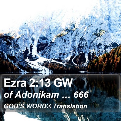 Ezra 2:13 GW Bible Verse Image