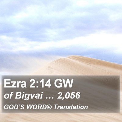 Ezra 2:14 GW Bible Verse Image