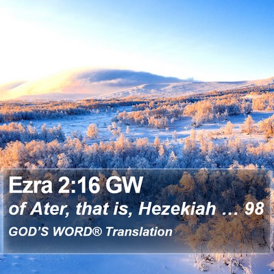 Ezra 2:16 GW Bible Verse Image