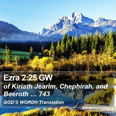 Ezra 2:25 GW Bible Verse Image