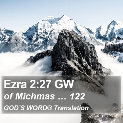 Ezra 2:27 GW Bible Verse Image