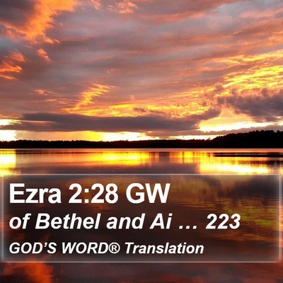 Ezra 2:28 GW Bible Verse Image