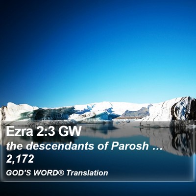 Ezra 2:3 GW Bible Verse Image