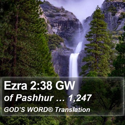 Ezra 2:38 GW Bible Verse Image