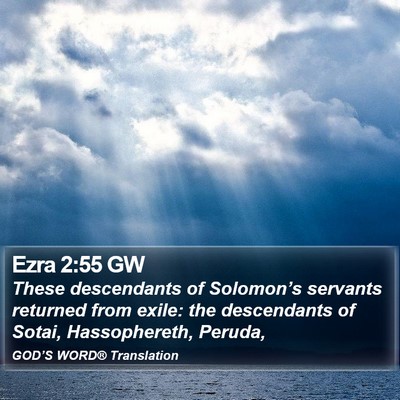 Ezra 2:55 GW Bible Verse Image