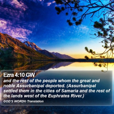 Ezra 4:10 GW Bible Verse Image