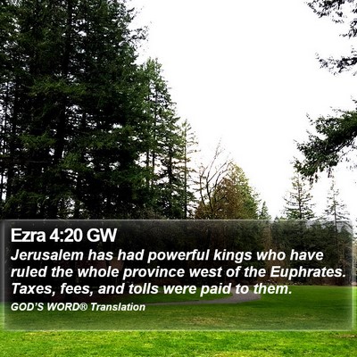 Ezra 4:20 GW Bible Verse Image