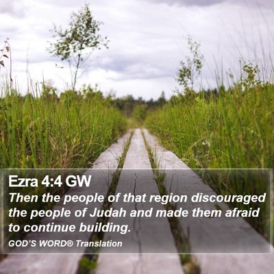 Ezra 4:4 GW Bible Verse Image