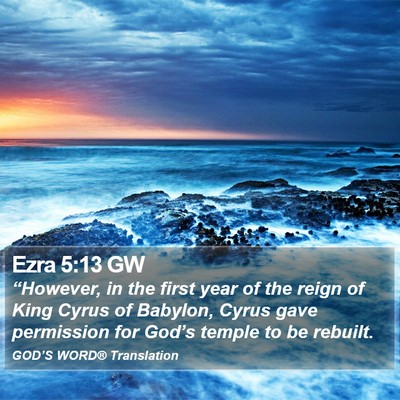 Ezra 5:13 GW Bible Verse Image