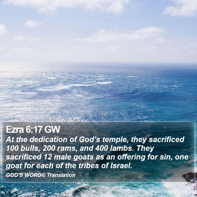 Ezra 6:17 GW Bible Verse Image