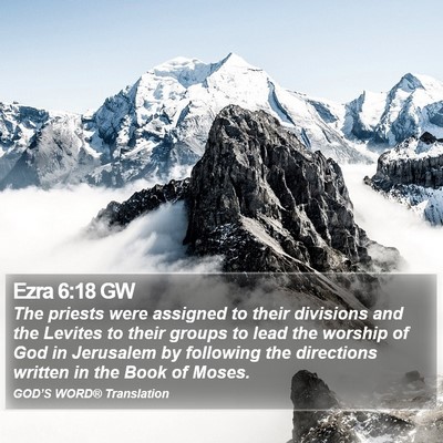 Ezra 6:18 GW Bible Verse Image