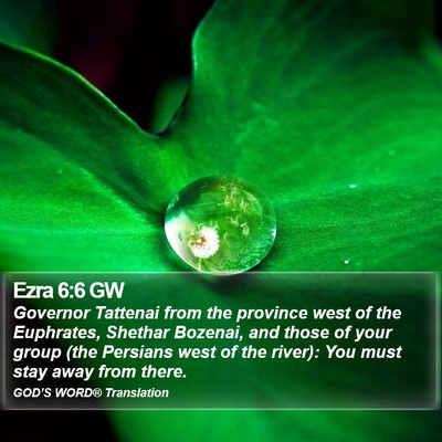 Ezra 6:6 GW Bible Verse Image