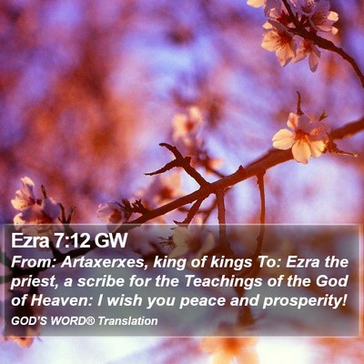 Ezra 7:12 GW Bible Verse Image