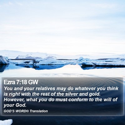 Ezra 7:18 GW Bible Verse Image
