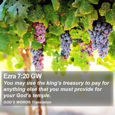 Ezra 7:20 GW Bible Verse Image