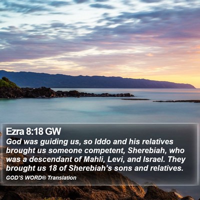Ezra 8:18 GW Bible Verse Image