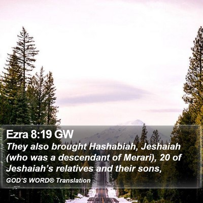Ezra 8:19 GW Bible Verse Image