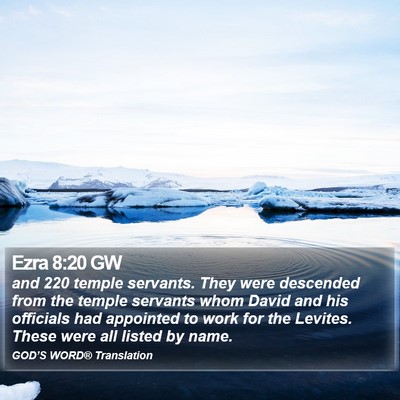 Ezra 8:20 GW Bible Verse Image