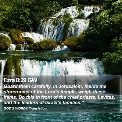 Ezra 8:29 GW Bible Verse Image