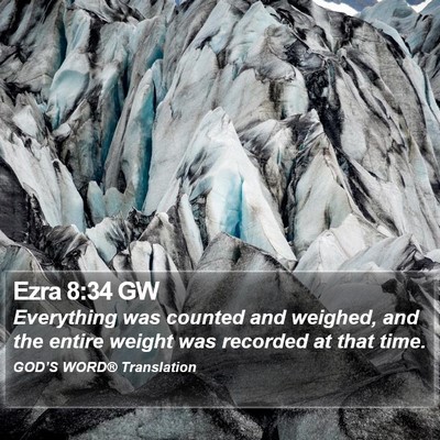 Ezra 8:34 GW Bible Verse Image