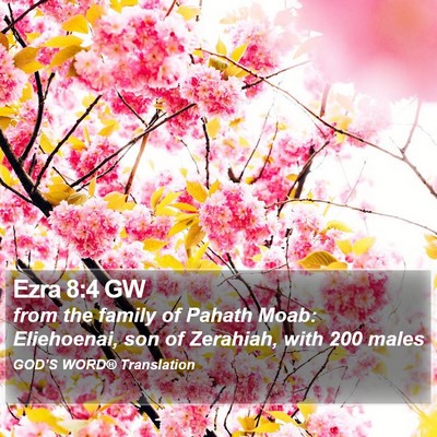 Ezra 8:4 GW Bible Verse Image