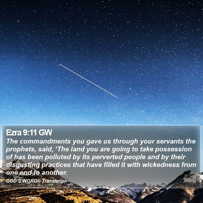 Ezra 9:11 GW Bible Verse Image