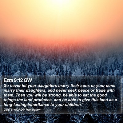 Ezra 9:12 GW Bible Verse Image