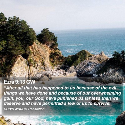 Ezra 9:13 GW Bible Verse Image