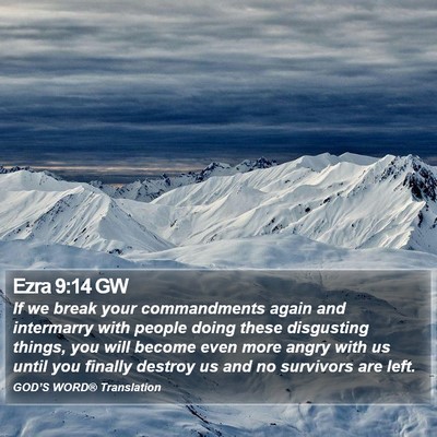 Ezra 9:14 GW Bible Verse Image