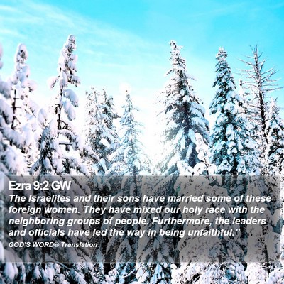 Ezra 9:2 GW Bible Verse Image