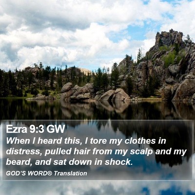 Ezra 9:3 GW Bible Verse Image