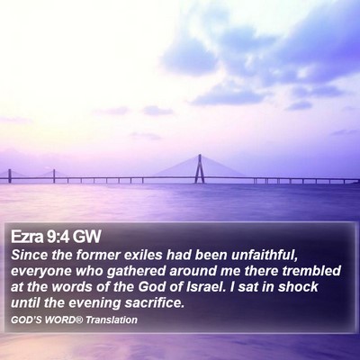 Ezra 9:4 GW Bible Verse Image