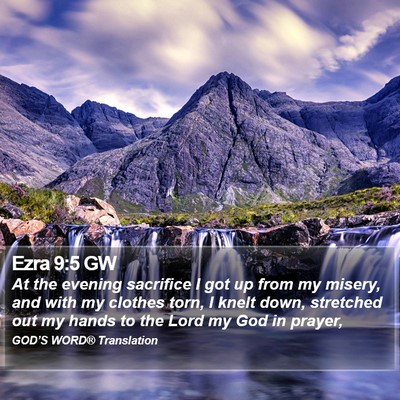 Ezra 9:5 GW Bible Verse Image