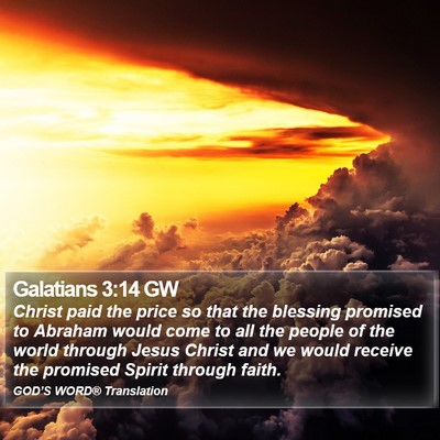 Galatians 3:14 GW Bible Verse Image