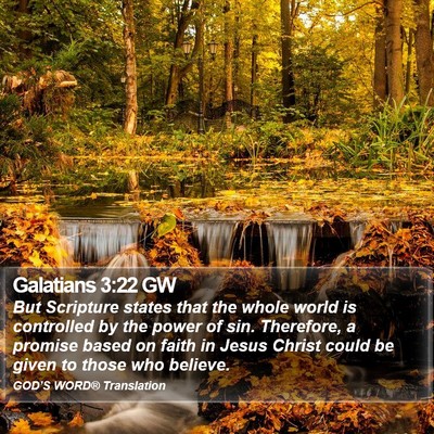 Galatians 3:22 GW Bible Verse Image