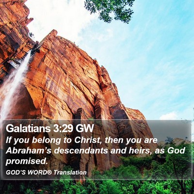 Galatians 3:29 GW Bible Verse Image