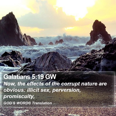 Galatians 5:19 GW Bible Verse Image