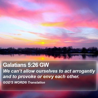 Galatians 5:26 GW Bible Verse Image