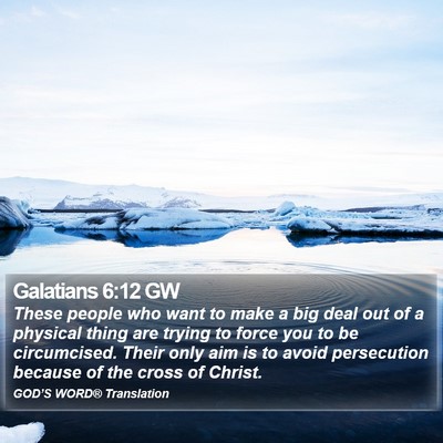Galatians 6:12 GW Bible Verse Image
