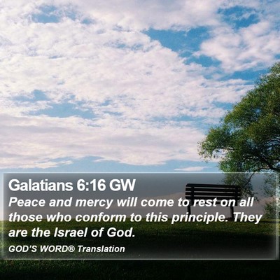 Galatians 6:16 GW Bible Verse Image